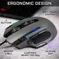 The G-Lab Kult Nitrogen CORE Gaming Mouse, black, USB