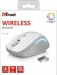 Trust Yvi FX wireless Mouse white, USB