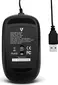 V7 optical mouse black, USB