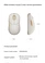 Xiaomi wireless Mouse 3, white/yellow, USB/Bluetooth