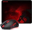Redragon M601-3 Centrophorus black/red, incl. mousepad, USB