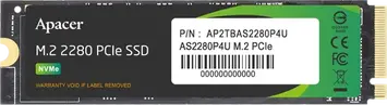 Apacer AS2280P4U 1TB, M.2 2280 / M-Key / PCIe 3.0 x4