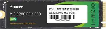 Apacer AS2280P4U 256GB, M.2 2280 / M-Key / PCIe 3.0 x4