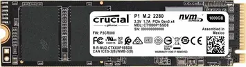 Crucial P1 SSD 1TB, M.2 2280 / M-Key / PCIe 3.0 x4