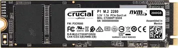 Crucial P1 SSD 500GB, M.2 2280 / M-Key / PCIe 3.0 x4