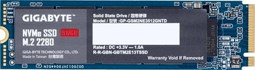 GIGABYTE NVMe SSD M.2 2280 512GB, M.2 2280 / M-Key / PCIe 3.0 x4