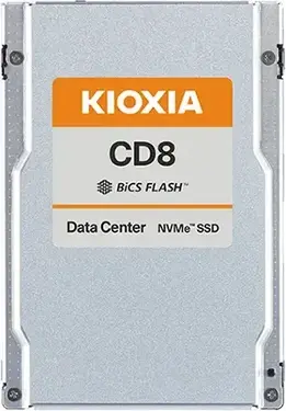 KIOXIA CD8-R Data Center - 1DWPD Read Intensive SSD 3.84TB, SIE, 2.5" / U.2 / PCIe 4.0 x4