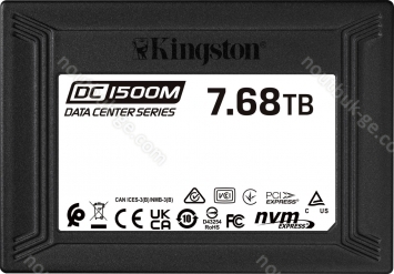 Kingston DC1500M Data Center Series Mixed-Use SSD - 1DWPD 7.68TB, U.2