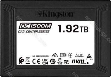 Kingston DC1500M Data Center Series Mixed-Use SSD - 1DWPD 1.92TB, U.2