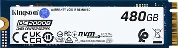 Kingston DC2000B Data Center Series Boot SSD - 0.4DWPD 480GB, M.2 2280 / M-Key / PCIe 4.0 x4