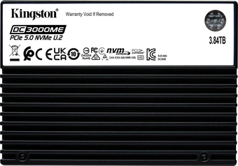 Kingston DC3000ME PCIe 5.0 NVMe U.2 SSD 3.84TB, U.2 / PCIe 5.0 x4