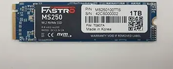 MEGA Electronics Fastro MS250 SSD 1TB, M.2 2280 / M-Key / PCIe 3.0 x4