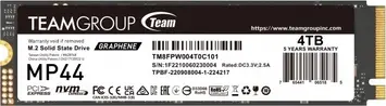 TeamGroup MP44 4TB, M.2 2280 / M-Key / PCIe 4.0 x4, с радиатором