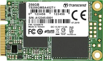 Transcend Industrial MSA452T-I SSD 256GB, MO-300 / mSATA 6Gb/s