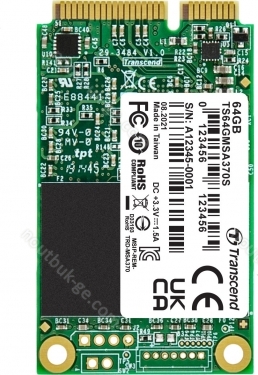 Transcend MSA370S 64GB, mSATA