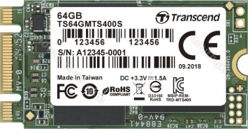 Transcend MTS400S SSD 64GB, M.2