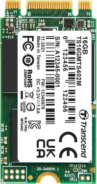 Transcend MTS402M SSD 16GB, M.2 2242 / B-M-Key / SATA 6Gb/s