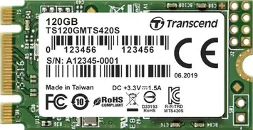 Transcend MTS420S SSD 120GB, M.2 2242 / B-M-Key / SATA 6Gb/s