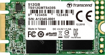 Transcend MTS430S SSD 512GB, M.2