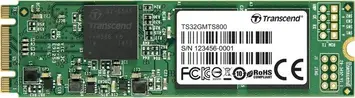 Transcend MTS800 SSD 32GB, M.2 2280 / B-M-Key / SATA 6Gb/s