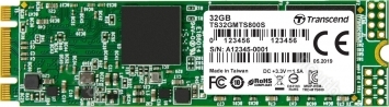 Transcend MTS800S SSD 32GB, M.2