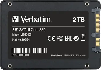 Verbatim Vi550 S3 SSD 2TB, 2.5" / SATA 6Gb/s