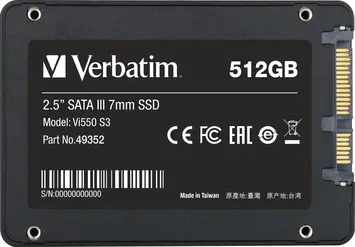 Verbatim Vi550 S3 SSD 512GB, 2.5" / SATA 6Gb/s