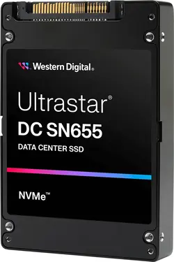 Western Digital Ultrastar DC SN655 - 1DWPD 3.84TB, SE, 2.5" / U.3 / PCIe 4.0 x4