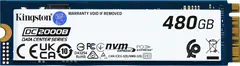 Kingston DC2000B Data Center Series Boot SSD - 0.4DWPD 480GB, M.2 2280 / M-Key / PCIe 4.0 x4