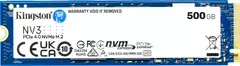 Kingston NV3 NVMe PCIe 4.0 SSD 500GB, M.2 2280 / M-Key / PCIe 4.0 x4