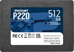 Patriot P220 512GB, 2.5" / SATA 6Gb/s