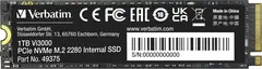Verbatim Vi3000 PCIe NVMe SSD 1TB, M.2 2280 / M-Key / PCIe 3.0 x4