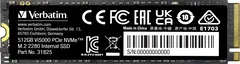 Verbatim Vi5000 PCIe NVMe SSD 512GB, M.2 2280 / M-Key / PCIe 4.0 x4