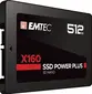 Emtec X160 SSD Power Plus 512GB, 2.5" / SATA 6Gb/s, bulk