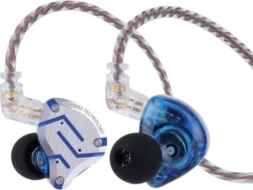 KZ ZS10 Pro с микрофоном glare blue