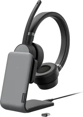 Lenovo Go wireless ANC headset Storm Grey incl. charging station