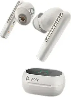 Poly Voyager Free 60+ UC, USB-A, white sand