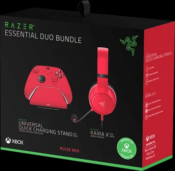 Razer Kaira X for Xbox Pulse Red Essential Duo Bundle