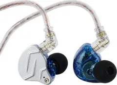 KZ ZSN Pro with microphone blue