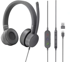 Lenovo Go wired ANC headset Storm Grey