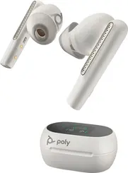 Poly Voyager Free 60+ UC, USB-C, Teams, white sand