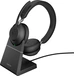 Jabra Evolve2 65 stereo USB-A UC with Charging Stand black