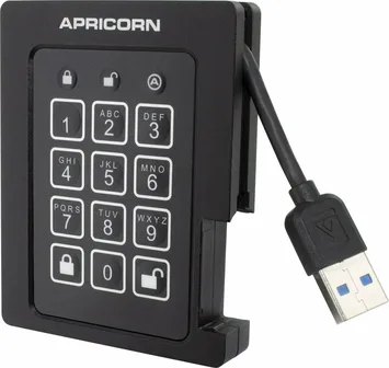 Apricorn Aegis Padlock SSD, 120GB, USB-A 3.0