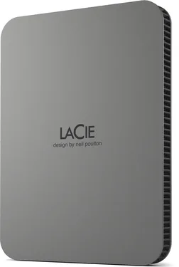 LaCie Mobile Drive Secure, Space Gray, 2TB, USB-C 3.0