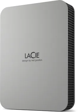 LaCie Mobile Drive V2, Moon Silver, 5TB, USB-C 3.0