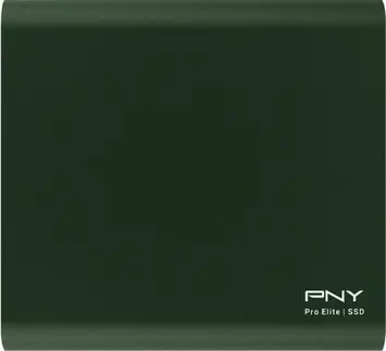 PNY Pro Elite Portable SSD, Dark Green, 500GB, USB-C 3.1