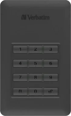 Verbatim Store 'n' Go Secure Portable HDD, 1TB, USB-C 3.0