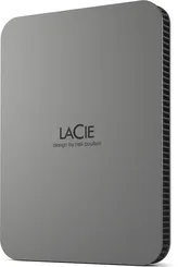 LaCie Mobile Drive Secure, Space Gray, 2TB, USB-C 3.0
