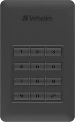 Verbatim Store 'n' Go Secure Portable HDD, 2TB, USB-C 3.0