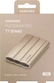 Samsung Portable SSD T7 Shield, beige, Beige, 2TB, USB-C 3.1